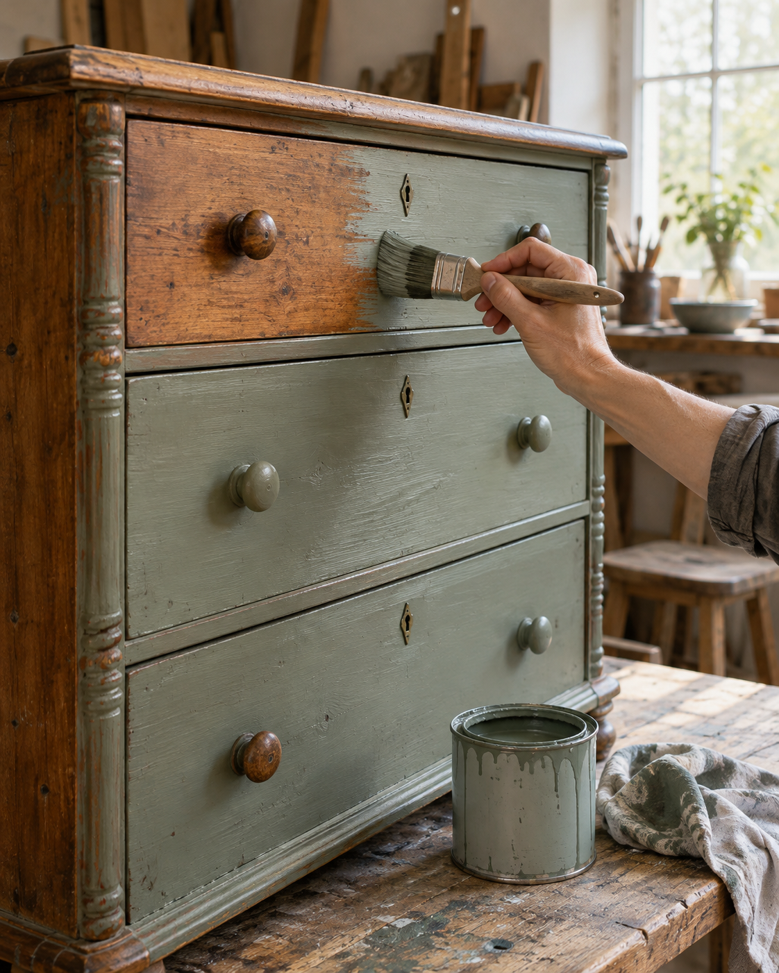 Möbelrenovering med färg, Chalk Paint och patina